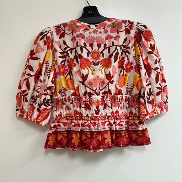 FARM Rio Romantic Orchard Cropped Blouse - Picture 4 of 7